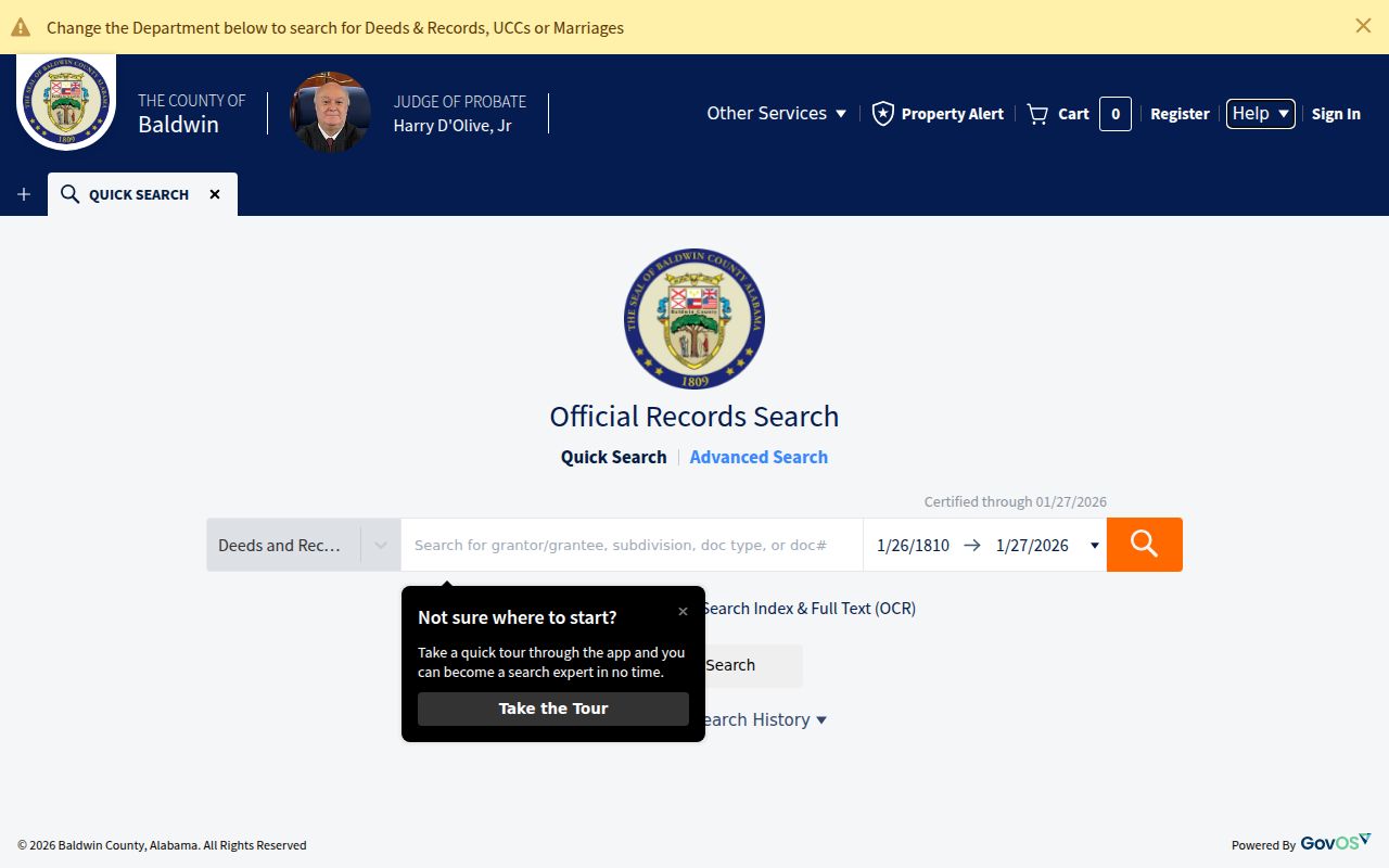 Baldwin County Probate Office public records search portal