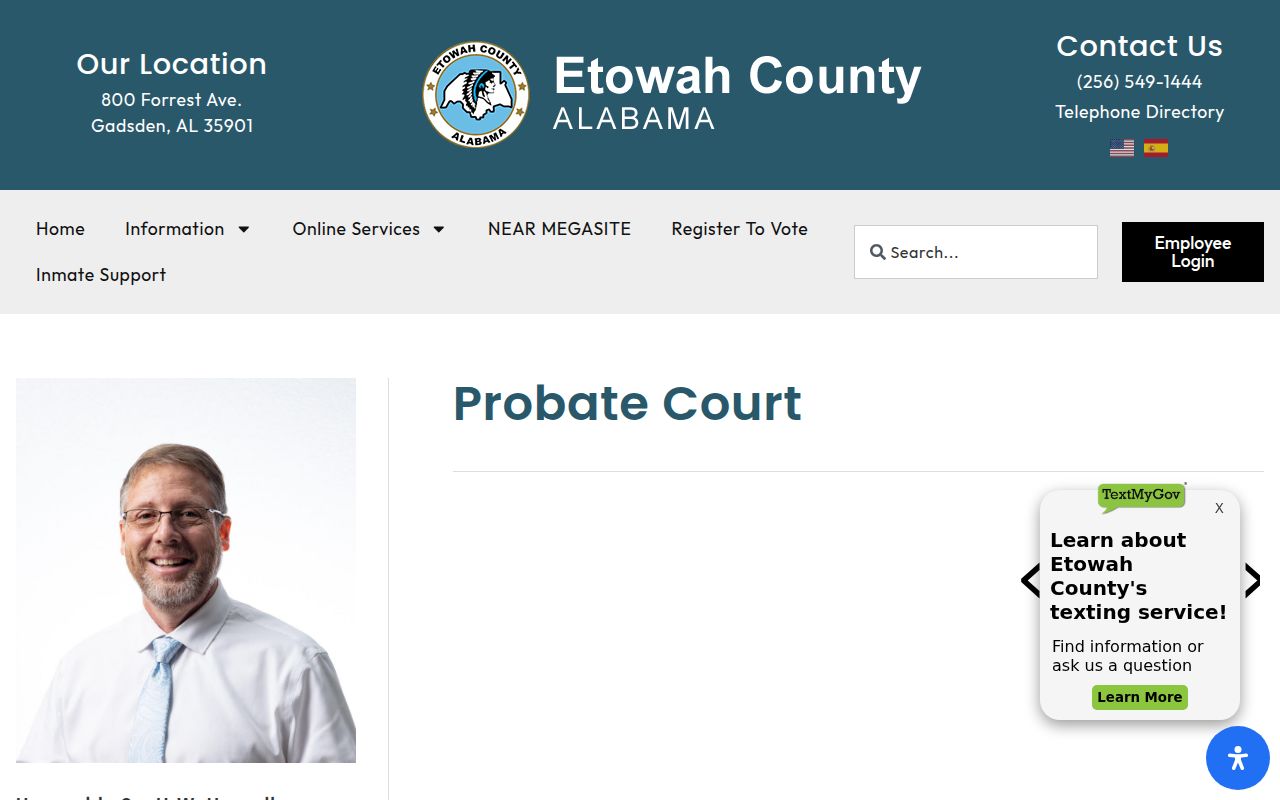 Etowah County Probate Court in Gadsden