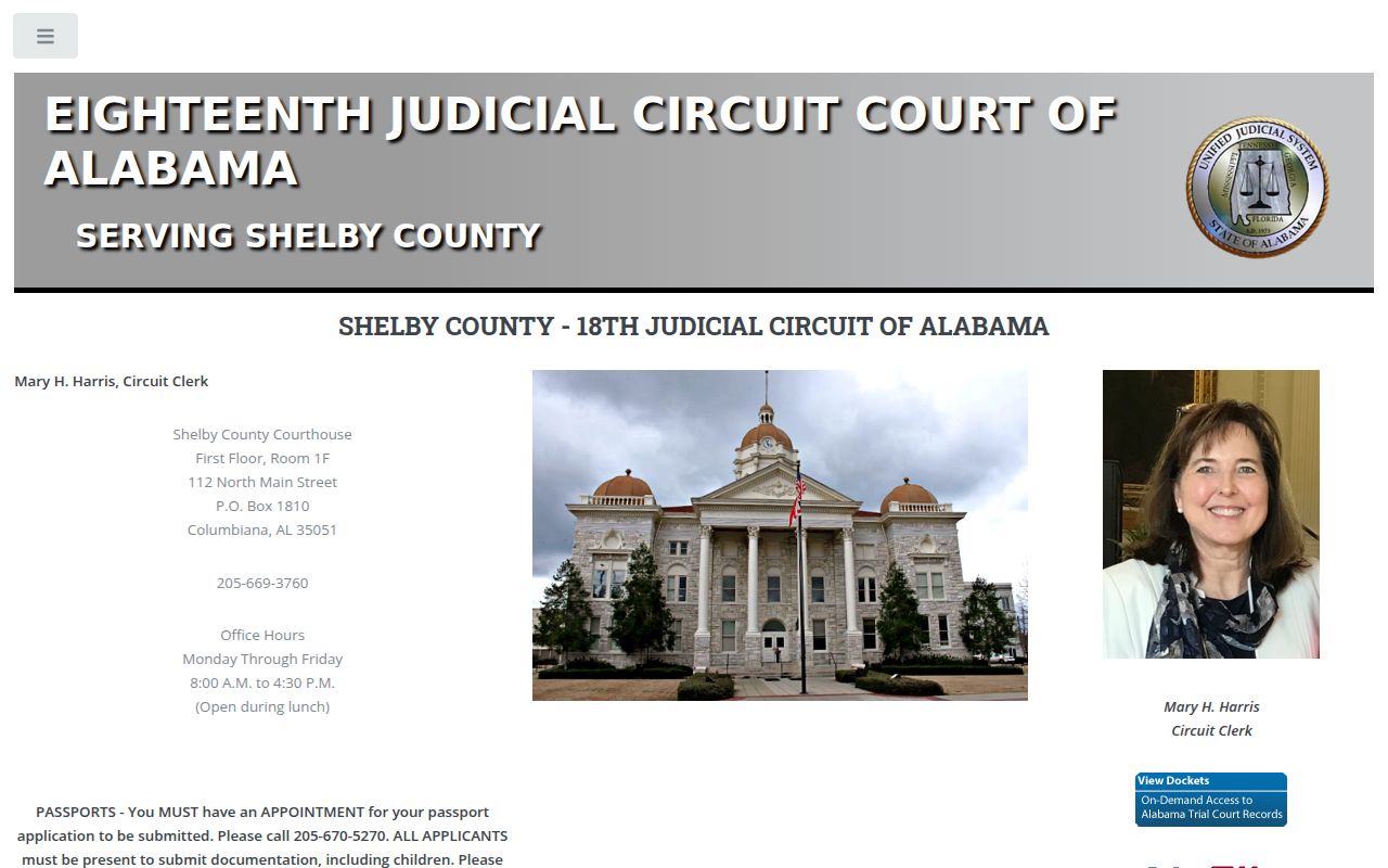 Shelby County Probate Court in Columbiana